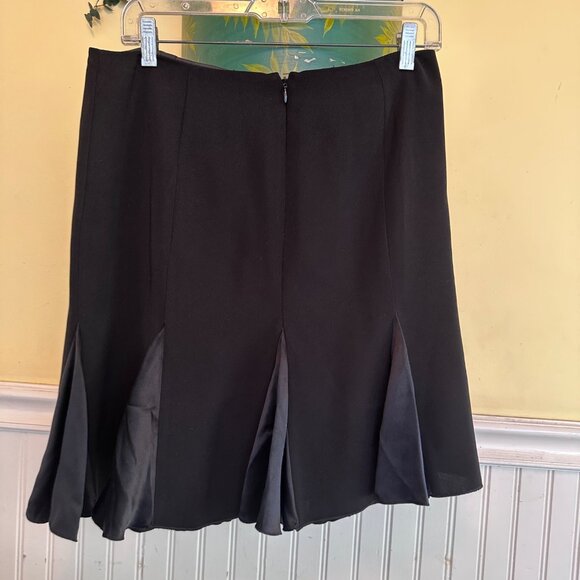 Cache Vintage 90s godet swing skirt black size 6 - Picture 2 of 5